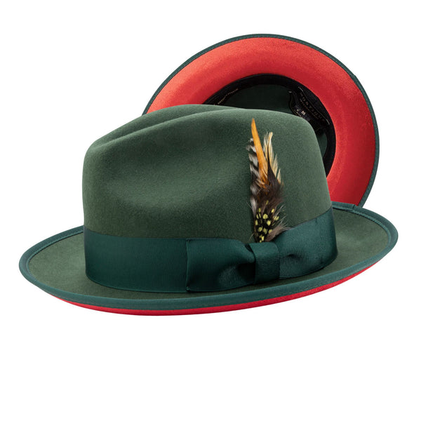 Montique Kingpin Red Bottom Wool Fedora