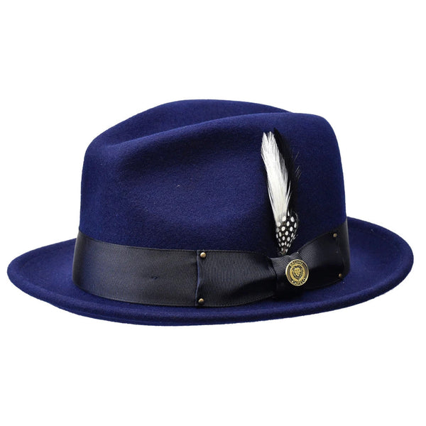 Bruno Capelo Blues Brothers Wool Pinch Front Trilby Hat