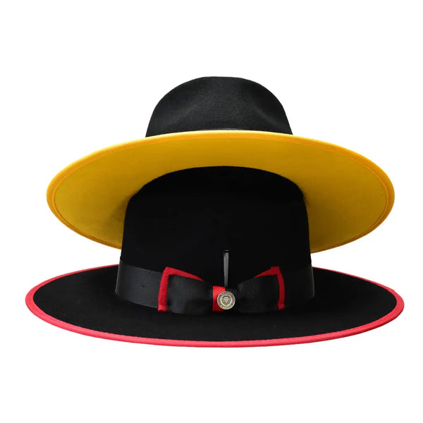 Bruno Capelo Cleveland Wide Brim Wool Fedora