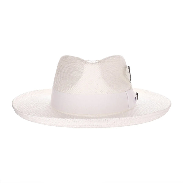 Bruno Capelo Colonial Wide Brim Shantung Straw Fedora