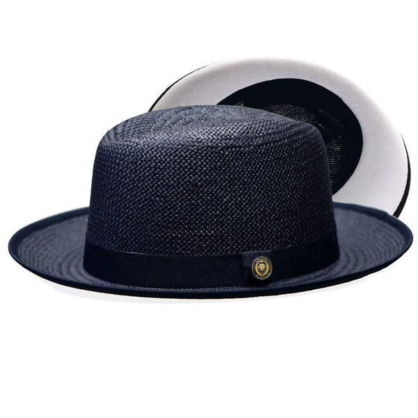 Bruno Capelo Empire White Bottom Straw Fedora