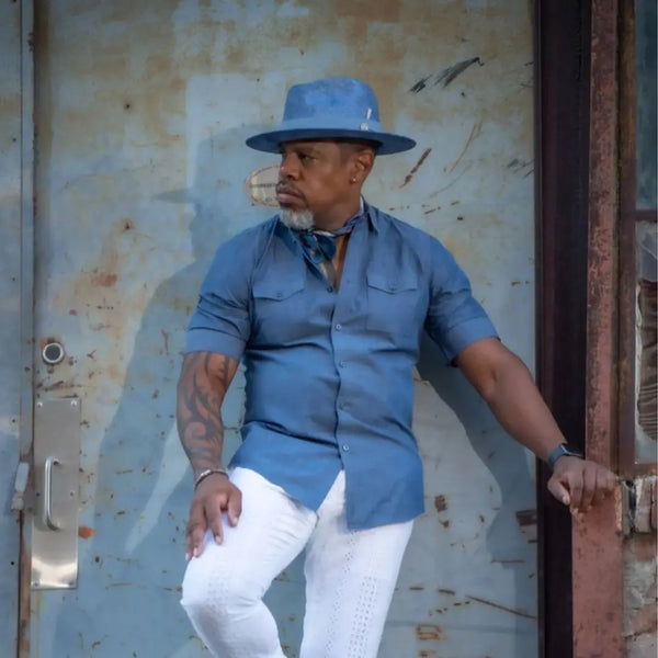 Bruno Capelo Escobar Shantung Straw Fedora