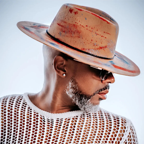 Bruno Capelo Influencer Wide Brim Wool Fedora