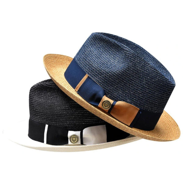 Bruno Capelo Malibu Two-Tone Milan Straw Fedora