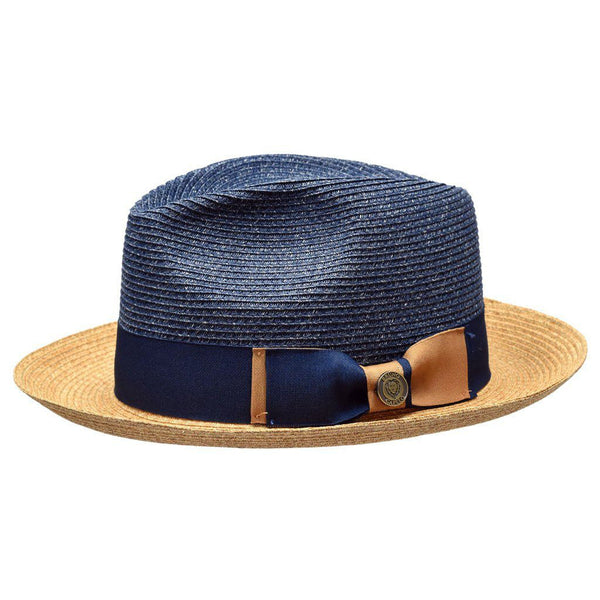 Bruno Capelo Malibu Two-Tone Milan Straw Fedora