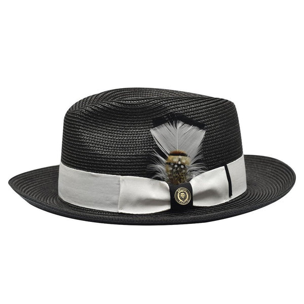 Bruno Capelo Theo Pinch Front Straw Fedora