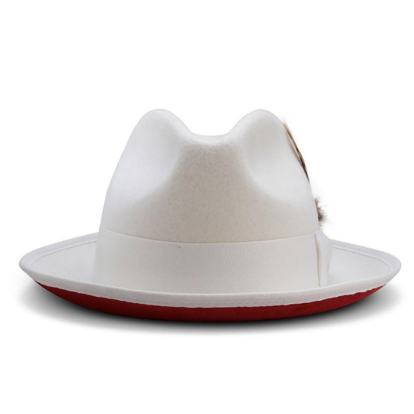 Montique Kingpin Red Bottom Wool Fedora
