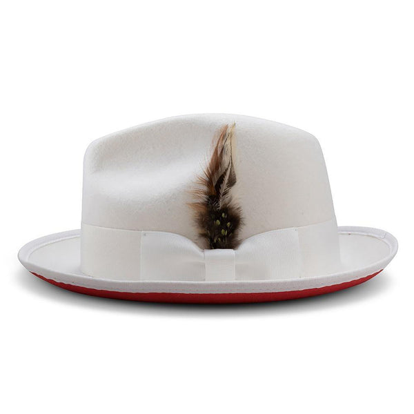 Montique Kingpin Red Bottom Wool Fedora