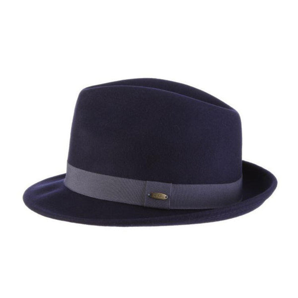 Scala Fremont Crushable Wool Felt Trilby Hat Crushable Wool Felt Fedora