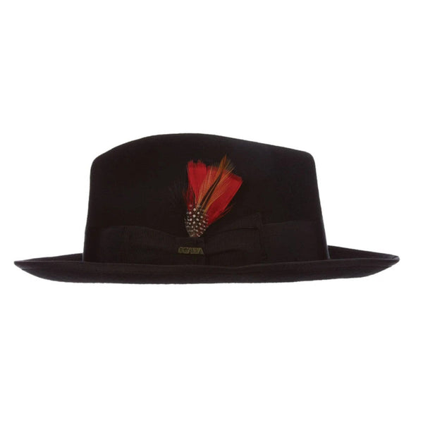 Scala New Yorker Wool Pinch Front Fedora