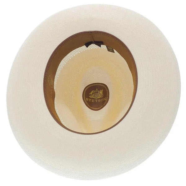 Stetson Alderton Vented Wide Brim Shantung Straw Fedora