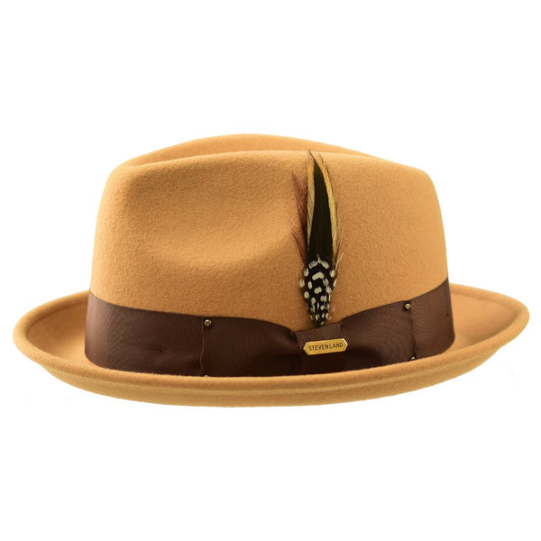Steven Land Ayden Wool Pinch Front Trilby Hat