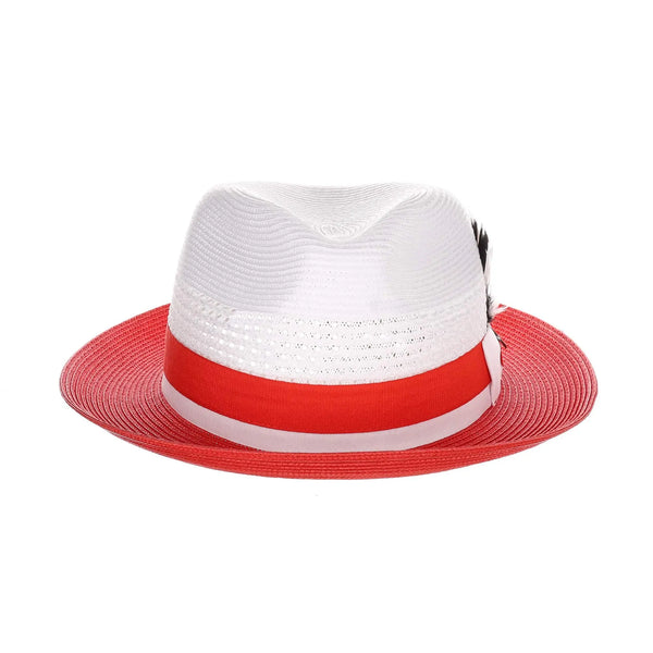 Steven Land Elliott Pinch Front Natural Straw Fedora