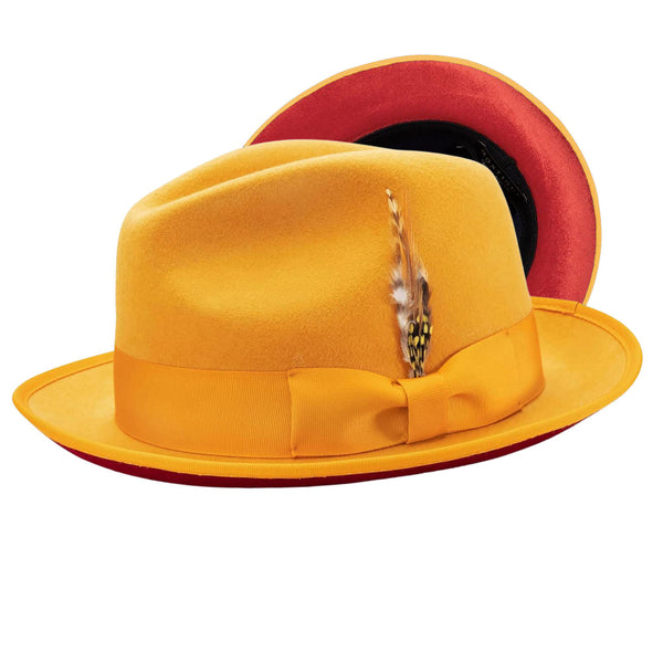 Montique Kingpin Red Bottom Wool Fedora