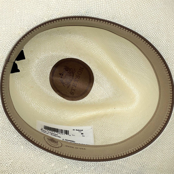Stetson Blue Lagoon Wide Brim Shantung Straw Fedora