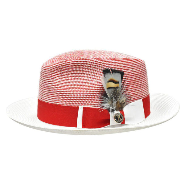 Bruno Capelo Bailey Two-Tone Straw Fedora