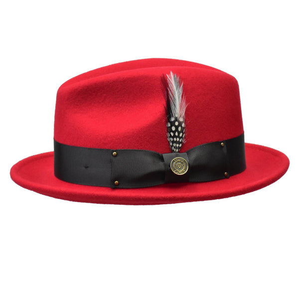 Bruno Capelo Blues Brothers Wool Pinch Front Trilby Hat