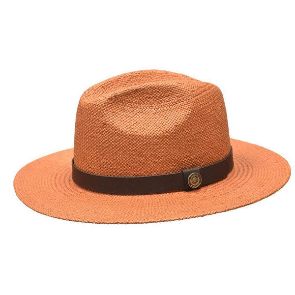 Bruno Capelo Cali Wide Brim Pinch Front Straw Fedora