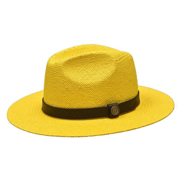 Bruno Capelo Cali Wide Brim Pinch Front Straw Fedora