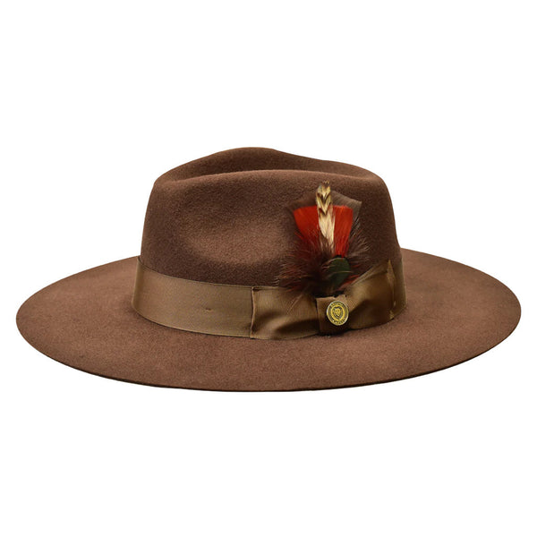 Bruno Capelo Duke Wide Brim Wool Fedora