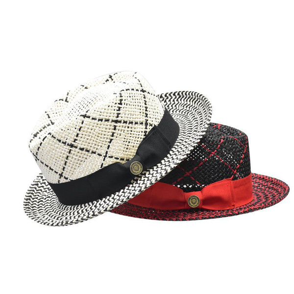 Bruno Capelo Enrico Vented Straw Fedora