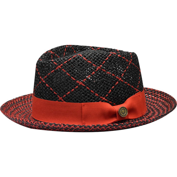Bruno Capelo Enrico Vented Straw Fedora