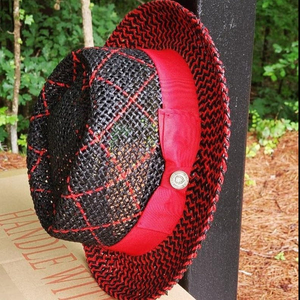 Bruno Capelo Enrico Vented Straw Fedora