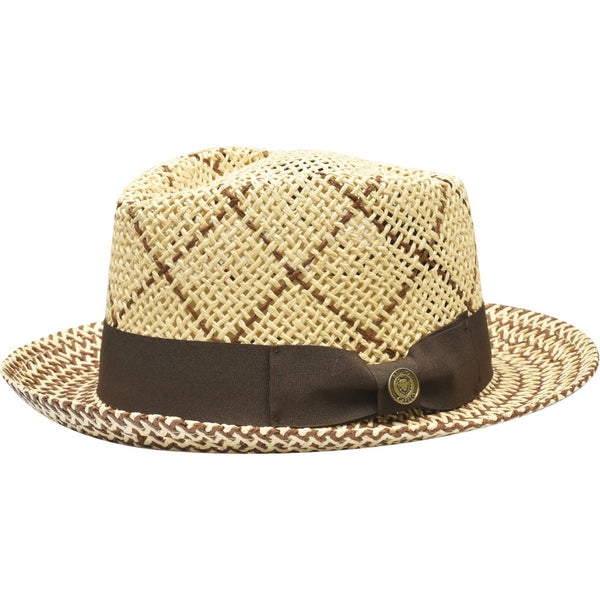 Bruno Capelo Enrico Vented Straw Fedora