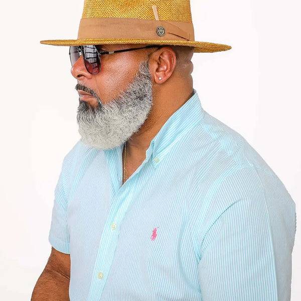 Bruno Capelo Escobar Shantung Straw Fedora