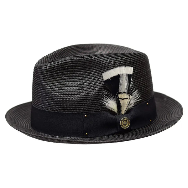 Bruno Capelo Franco Pinch Front Straw Trilby Hat