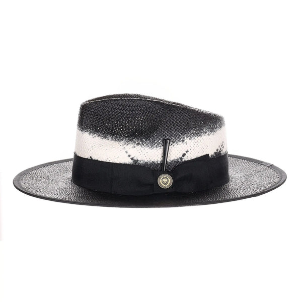 Bruno Capelo Gian Pinch Front Wide Brim Straw Fedora