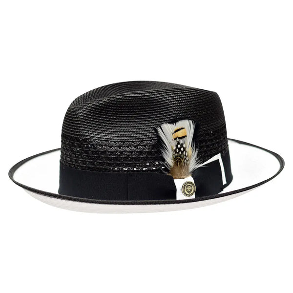 Bruno Capelo Havana Pinch Front Straw Fedora