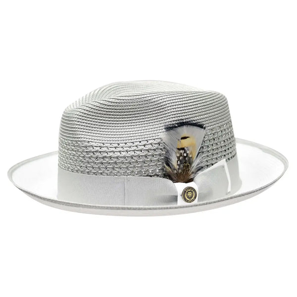 Bruno Capelo Havana Pinch Front Straw Fedora