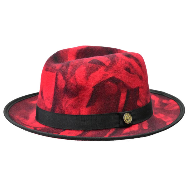 Bruno Capelo Kingston Hand-dyed Center Dent Wool Fedora