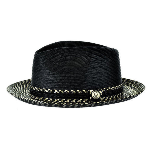Bruno Capelo Madison Two-Tone Straw Fedora