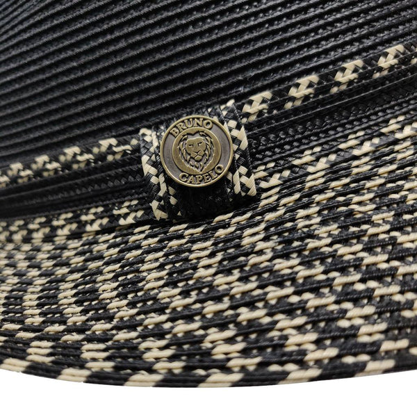 Bruno Capelo Madison Two-Tone Straw Fedora