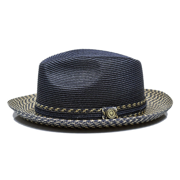 Bruno Capelo Madison Two-Tone Straw Fedora