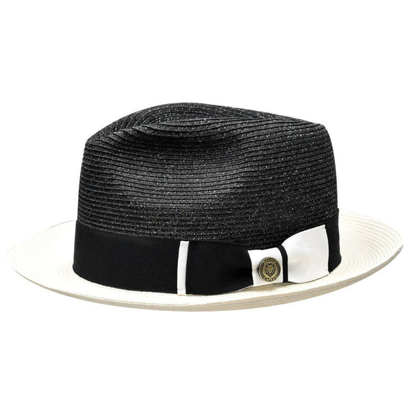 Bruno Capelo Malibu Two-Tone Milan Straw Fedora