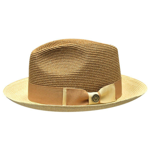 Bruno Capelo Malibu Two-Tone Milan Straw Fedora