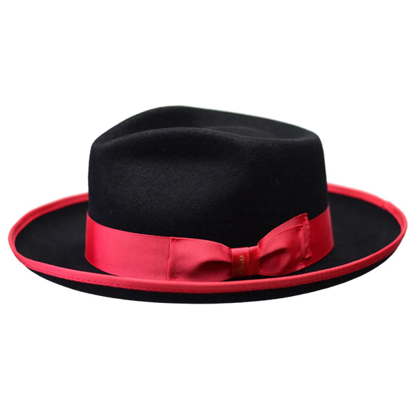 Bruno Capelo Night Hawk Wool Teardrop Crown Fedora