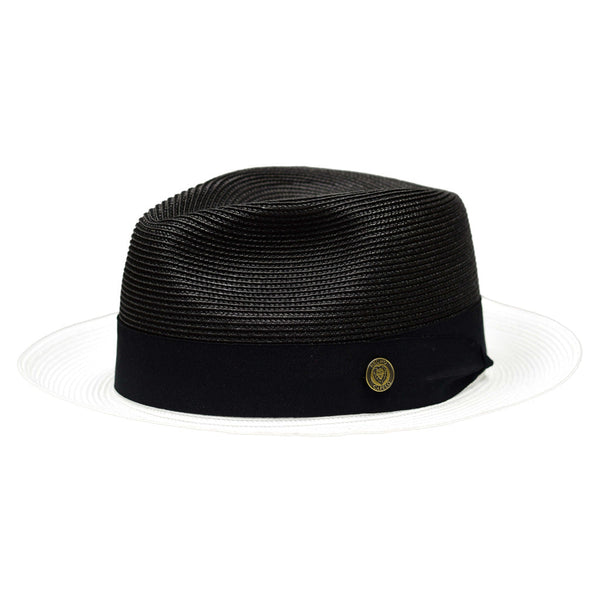 Bruno Capelo Salvatore Pinch Front Straw Fedora