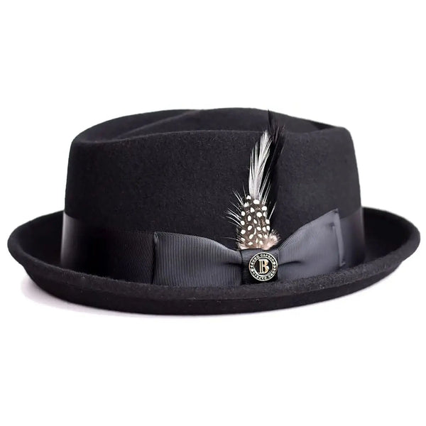 Bruno Capelo Fifth Avenue Diamond Crown Wool Felt Trilby Hat Diamond Crown Wool Felt Fedora Hat