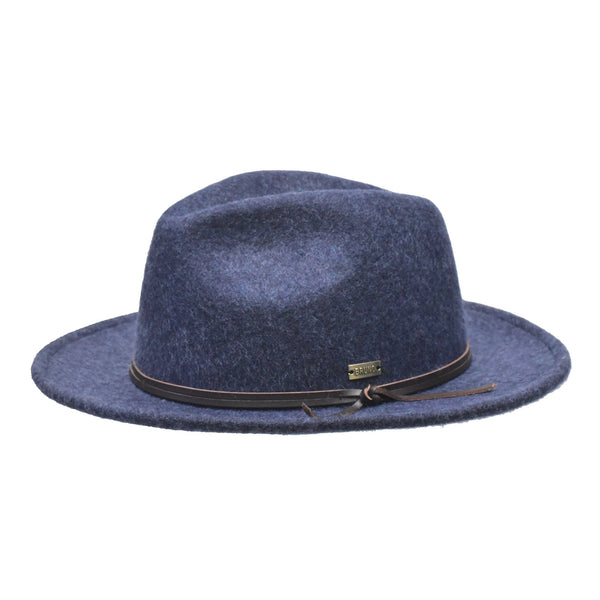 Bruno Capelo Tarik Flat Brim Wool Fedora