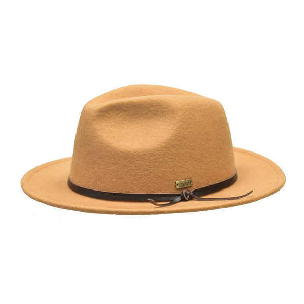 Bruno Capelo Tarik Flat Brim Wool Fedora