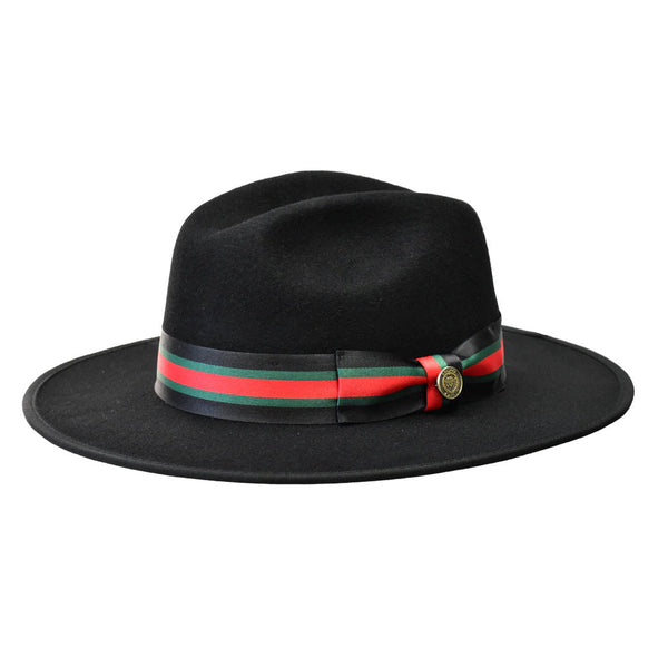 Bruno Capelo Wesley Wide Brim Pinch Front Wool Fedora