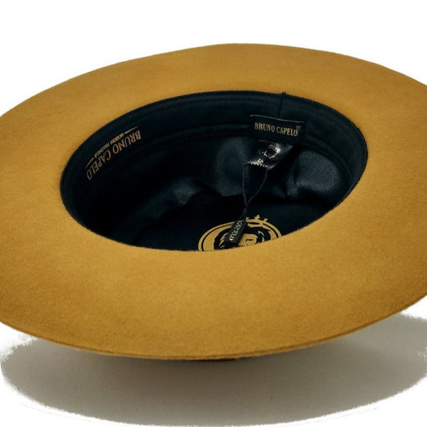 Bruno Capelo Zayden Wide Brim Wool Boater (Gaucho)