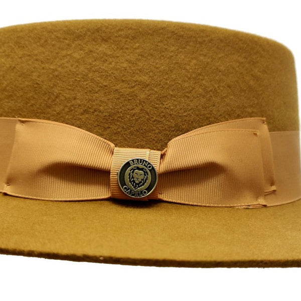 Bruno Capelo Zayden Wide Brim Wool Boater (Gaucho)