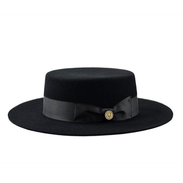 Bruno Capelo Zayden Wide Brim Wool Boater (Gaucho)
