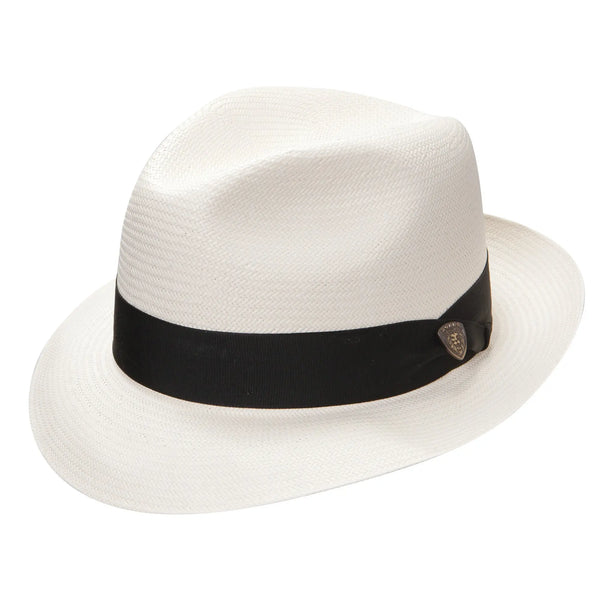 Dobbs Center Dent Shantung Straw Fedora