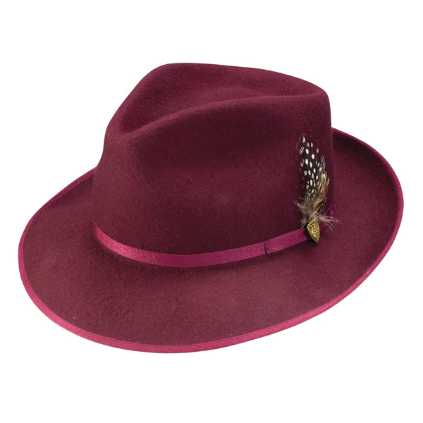 Dobbs Delevan B Wool Felt Pinch Front Fedora
